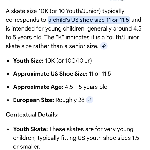 Kids White and Blue Double Blade Girls Ice Skates - Picture 7 of 7